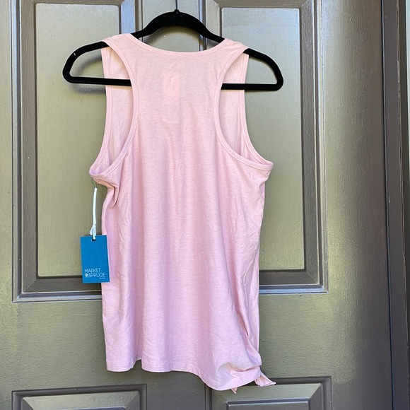 Market & Spruce Active Side Tie Tank in Pink, size L - Picture 5 of 8